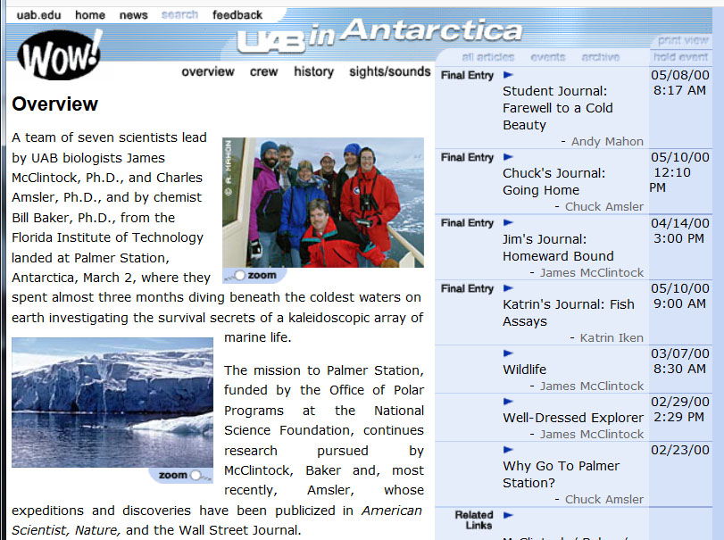 uab in antarctica, in the year two thousand