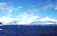  Photo by Katrin Iken: Mountains along the Antarctic Peninsula.