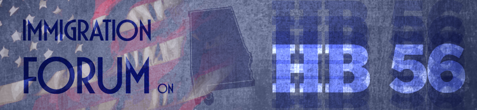 Graphic Banner - Bache Immigration Forum on HB 56