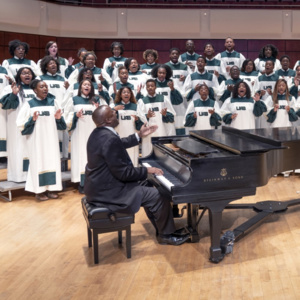 This is a photo of the UAB Gospel Choir. 