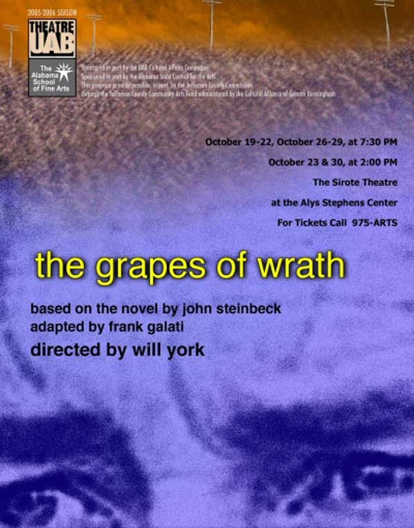 The Grapes of Wrath poster.