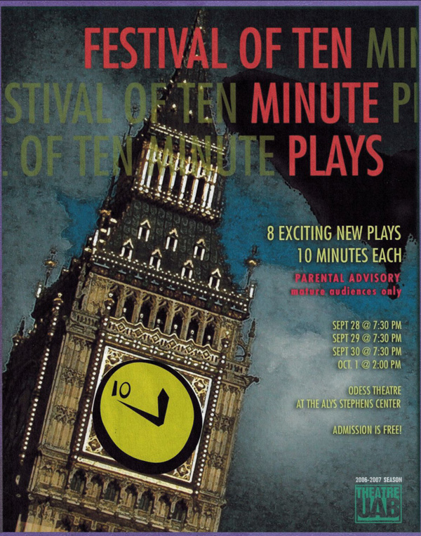 2006 Festival of Ten-Minute Plays poster.