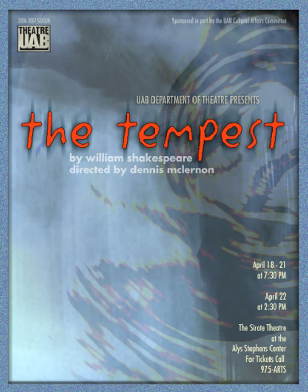 The Tempest poster.