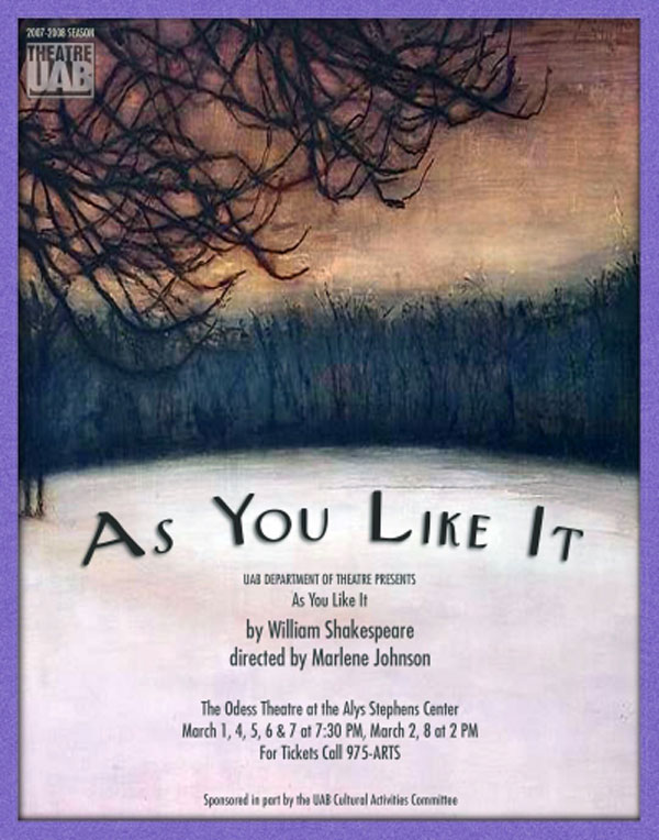 As You Like It poster.
