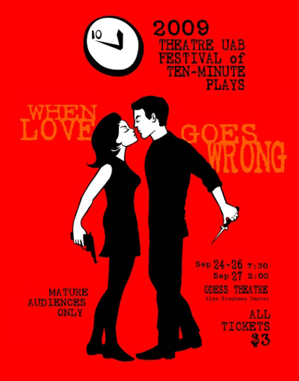 2009 Festival of Ten-Minute Plays poster.