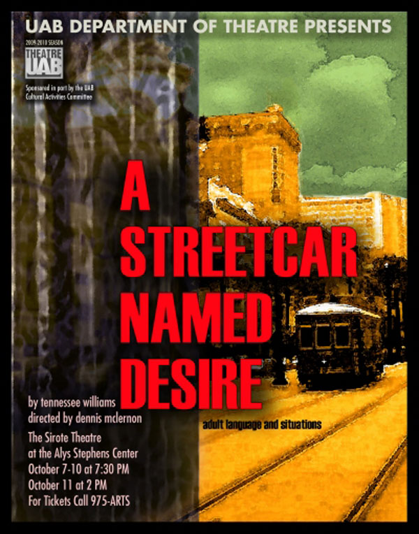 A Streetcar Named Desire poster.