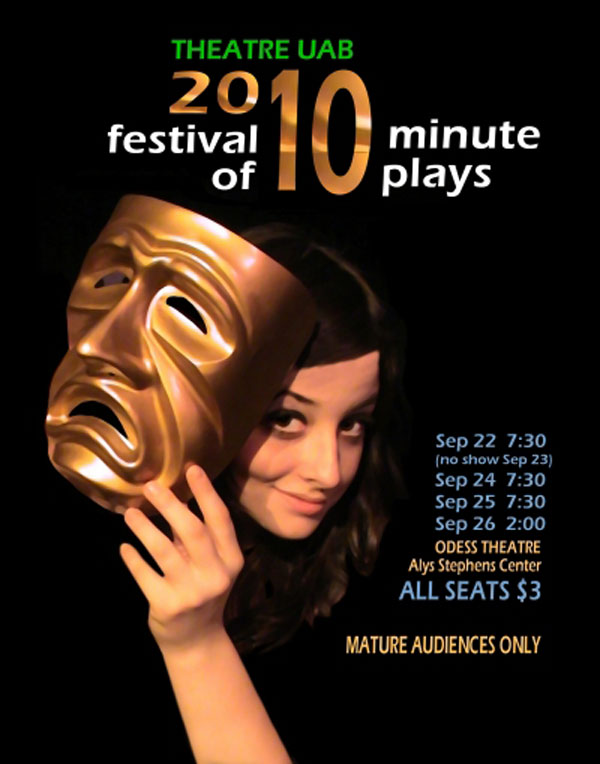 2010 Festival of Ten-Minute Plays poster.