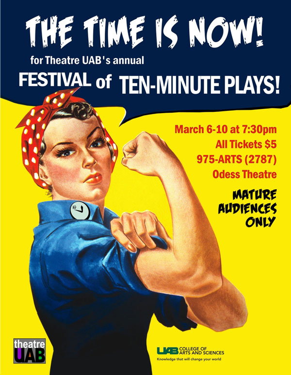 2017 Festival of Ten-Minute Plays poster.
