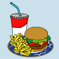 fast food menu 200x199