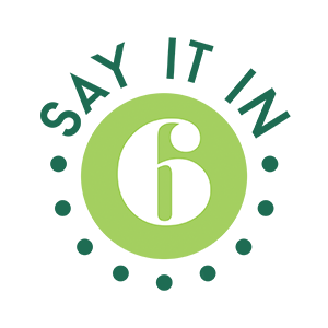 Say It In 6 logo