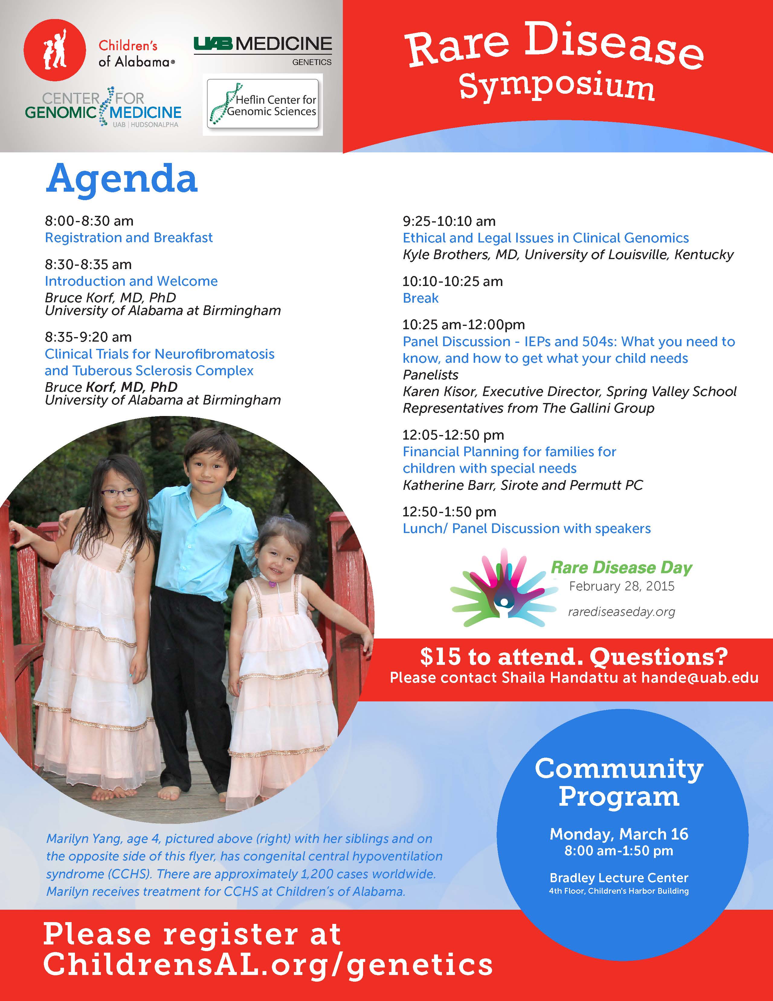 Flyer Rare Disease Symposium 2015 Page 2
