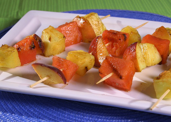 Grilled Fruit Kebabs