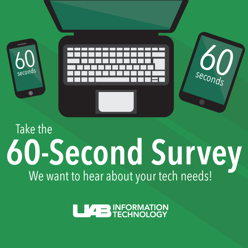 60-second survey helps gather info about IT services
