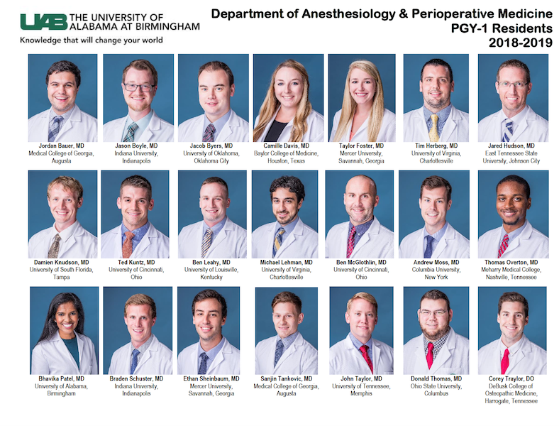 UAB School of Medicine Anesthesiology and Perioperative Medicine