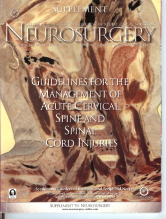 Guidelines for the Management of Acute Cervical Spine and Spinal Cord Injuries