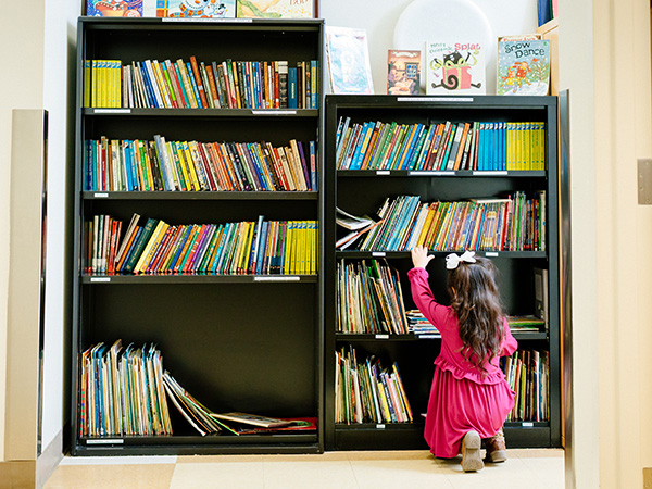 Pediatric Primary Care Clinic bookshelves WEB600