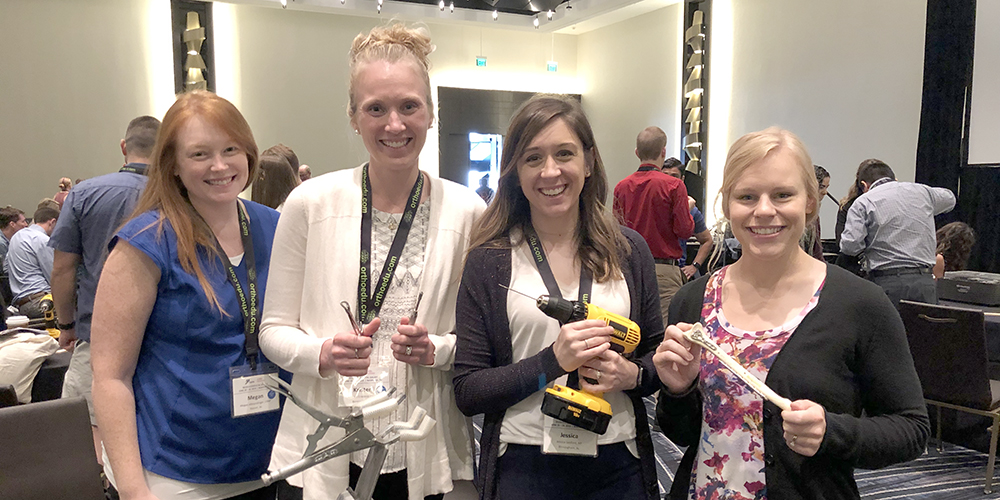 UAB Orthopaedics APPs Megan Allmendinger, Kristen Cravens, Jessica Sanford and Alyssa Rice attend the 2019 Musculoskeletal Galaxy conference in Nashville, Tennessee, June 25-29.
