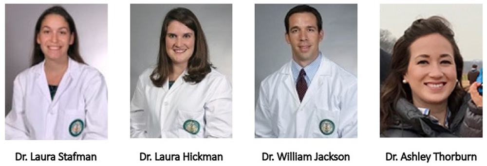 Four Department of Surgery residents were recently elected to the Alpha Omega Alpha Medical Honor Society at UAB. 