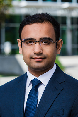 Environmental headshot of Dr. Vibhu Parcha, MD (Instructor Fellow, Cardiovascular Disease), October 2021.