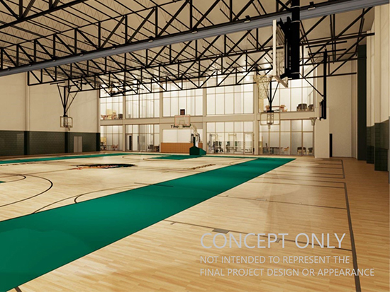 UAB Men's and Women's Basketball practice facility rendering
