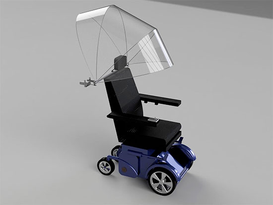 umbrella wheelchair