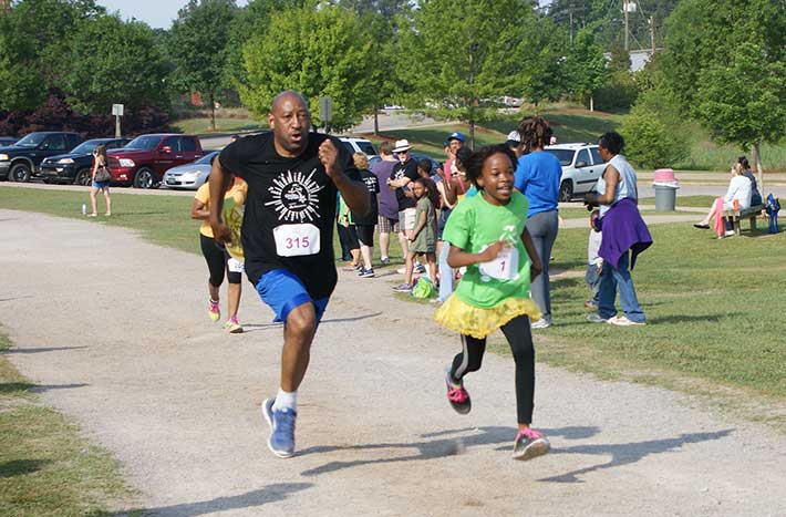 Each spring, Girls on the Run teams come together for a 5K race.