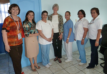 2013 Lynda Wilson and members of the Colegio de Enfermeria in Honduras September 5 2013