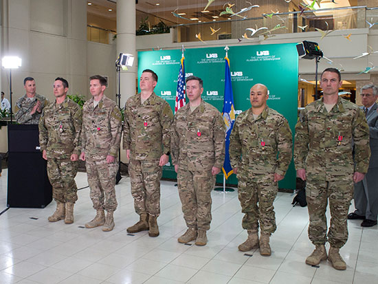Members of a U.S. Air Force Special Operations Surgical Team stationed at UAB.