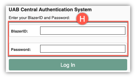 Screenshot showing central authentication system