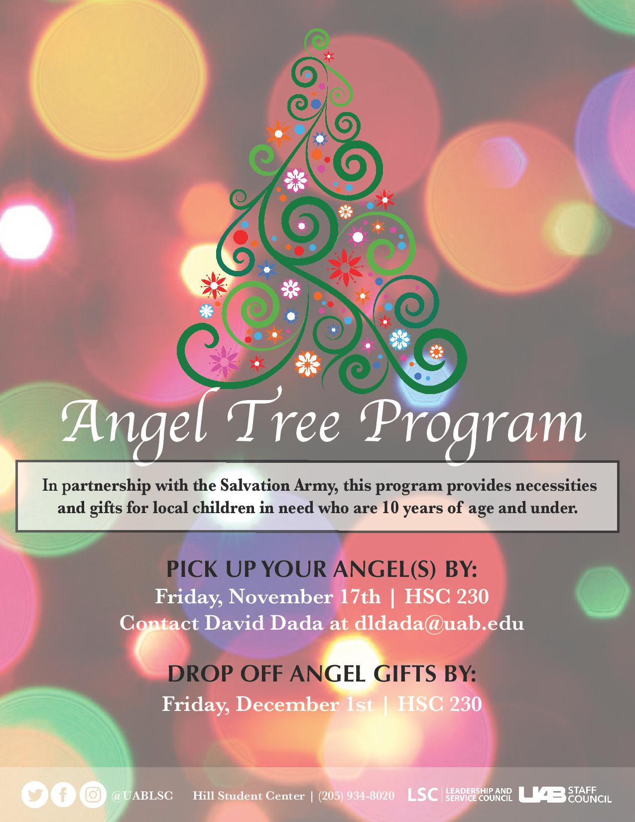 Angel Tree  - contact dldada@uab.edu