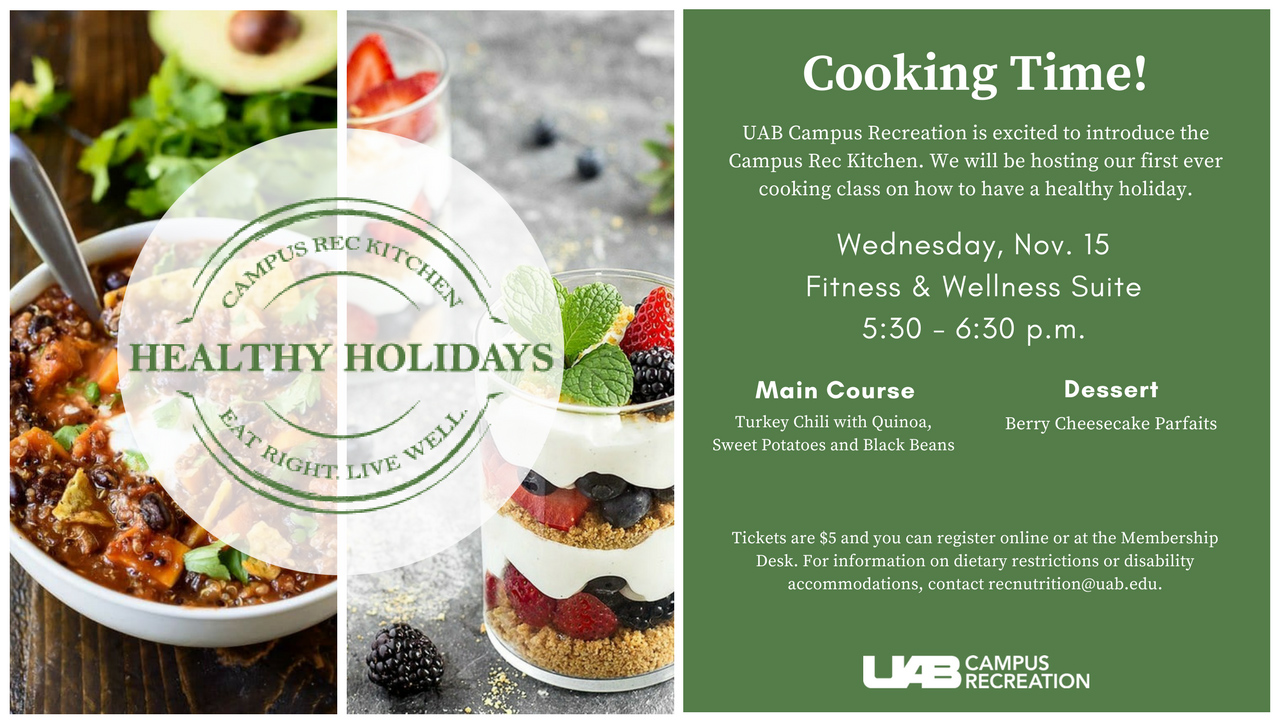 It’s cooking time with UAB Campus Rec!