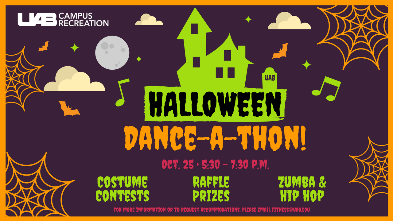 Campus Rec is getting into the fall spirit with their Halloween Dance-a-thon