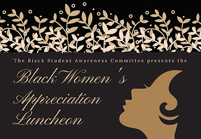 Black women's appreciation luncheon invitation.