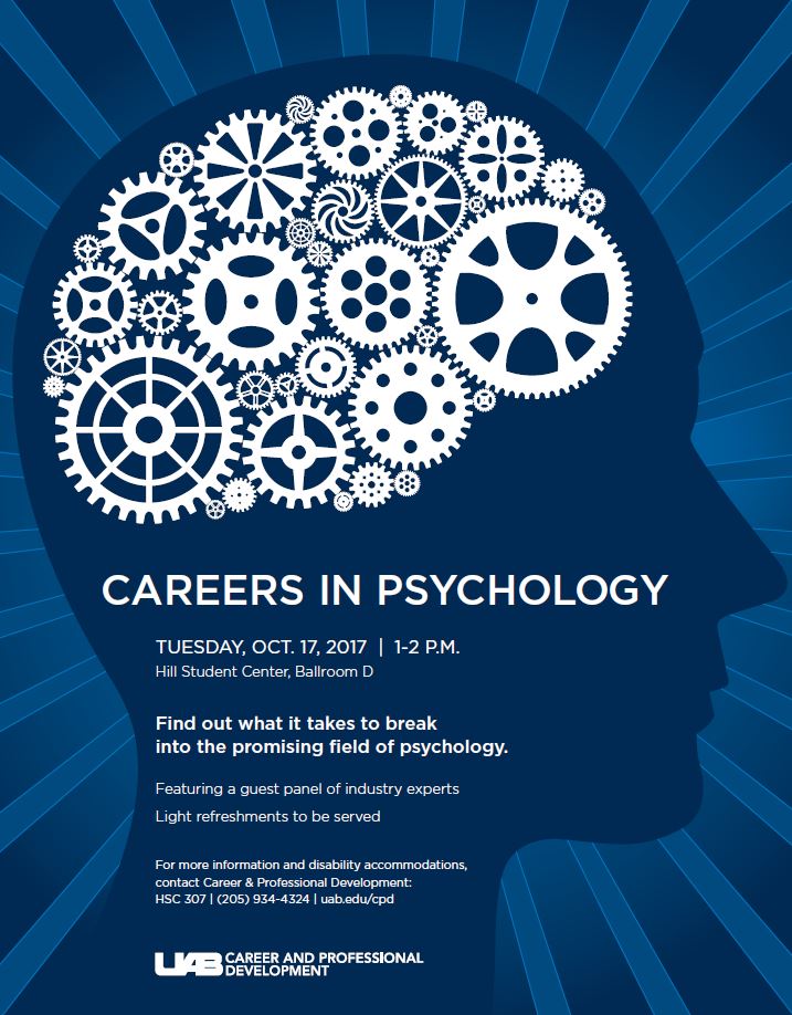 Learn about Careers in Psychology on Oct. 17