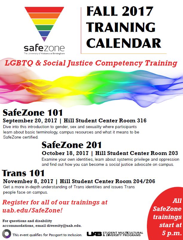 Sept. 20 is SafeZone training time!