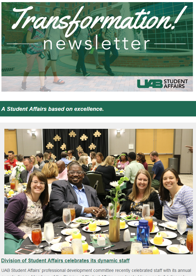 May 2017 Student Affairs Newsletter