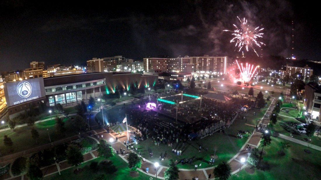 Last year's "Hoops on the Haasephalt" drew a record crowd. Photo from UAB Image Gallery