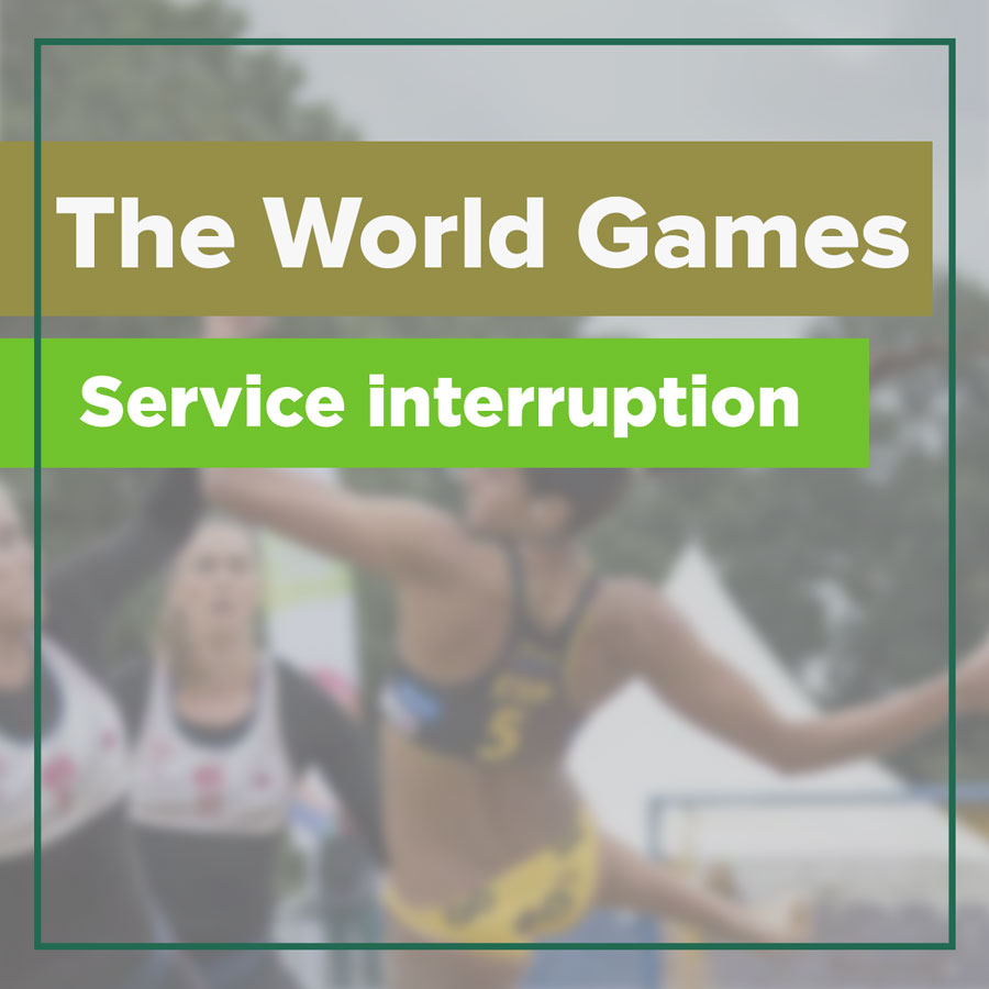 The World Games service interruptions