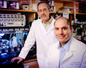 UAB cystic fibrosis researchers David Bedwell and Steven Rowe