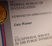 Gary Warner FBI certificate