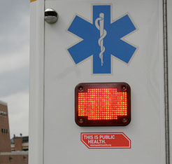 UAB SOPH This is Public Health sticker on ambulance