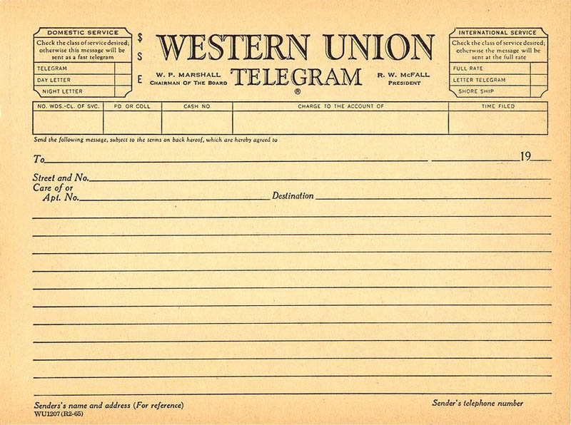 WesternUnionTelegram