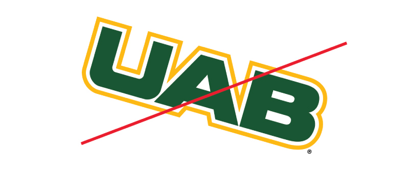 graphic showing inappropriate monogram usage example 2