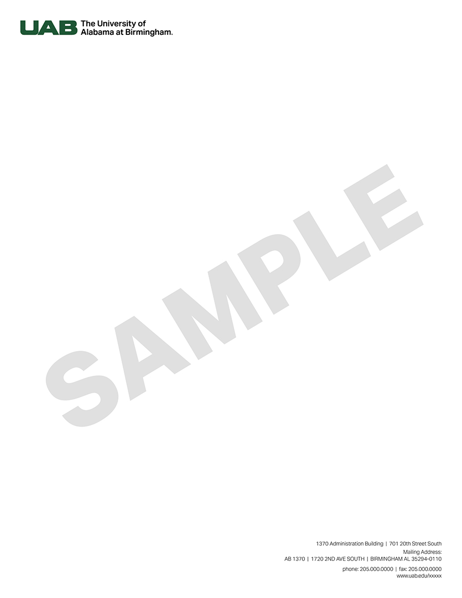 Graphic showing letterhead with core standard logo