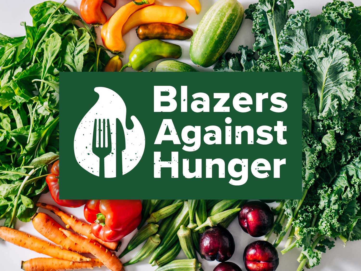 Blazers Against Hunger logo