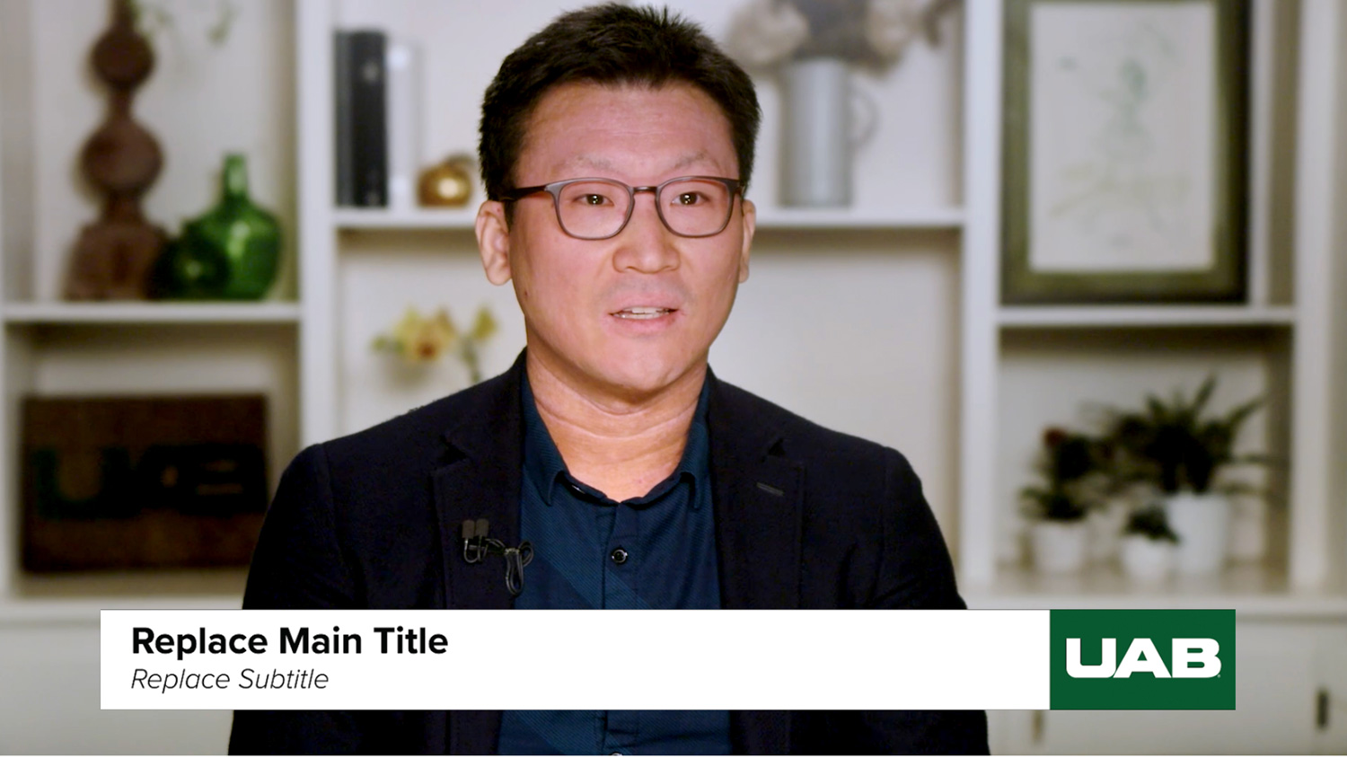 Graphic showing lower thirds logo usage