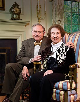 Charles and Patsy Collat sitting at home.