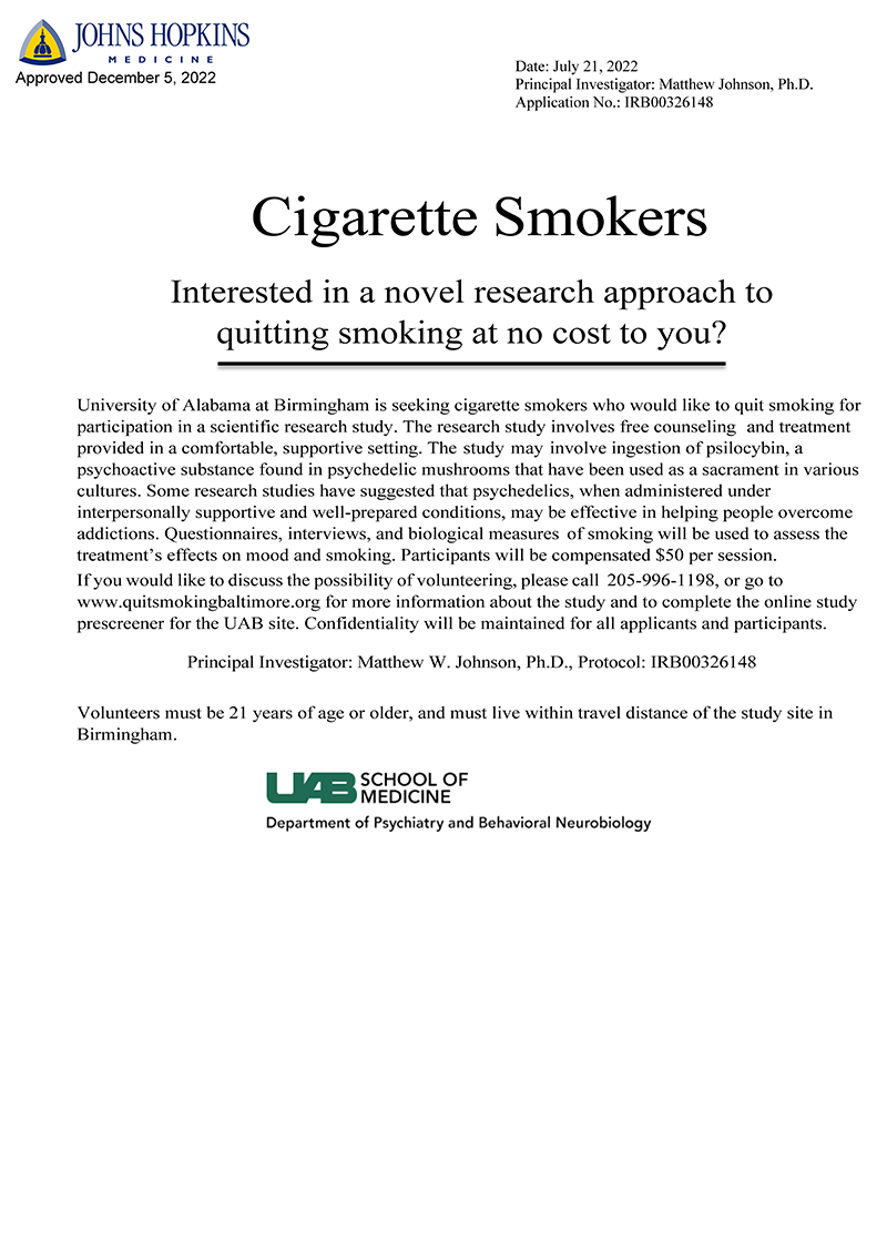 Interested in quitting smoking at no cost to you?