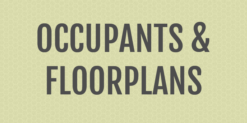Occupants & Floorplans