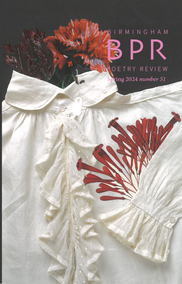 Cover of BPR 50, a illustration of a white frilled blouse with a small bouquet of flowers placed in the neck